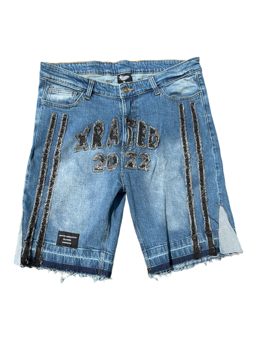 Xrated 2022 Distressed Jorts